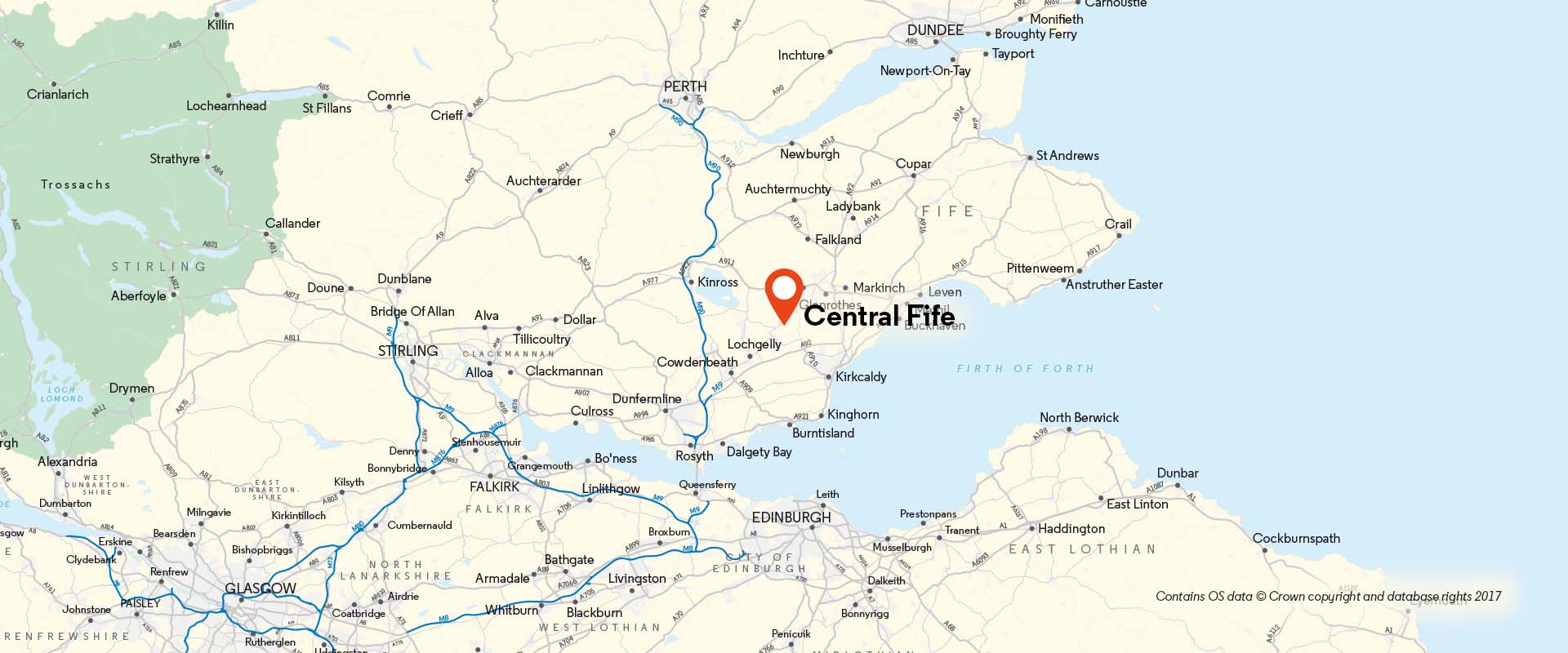 Central Fife CoM location