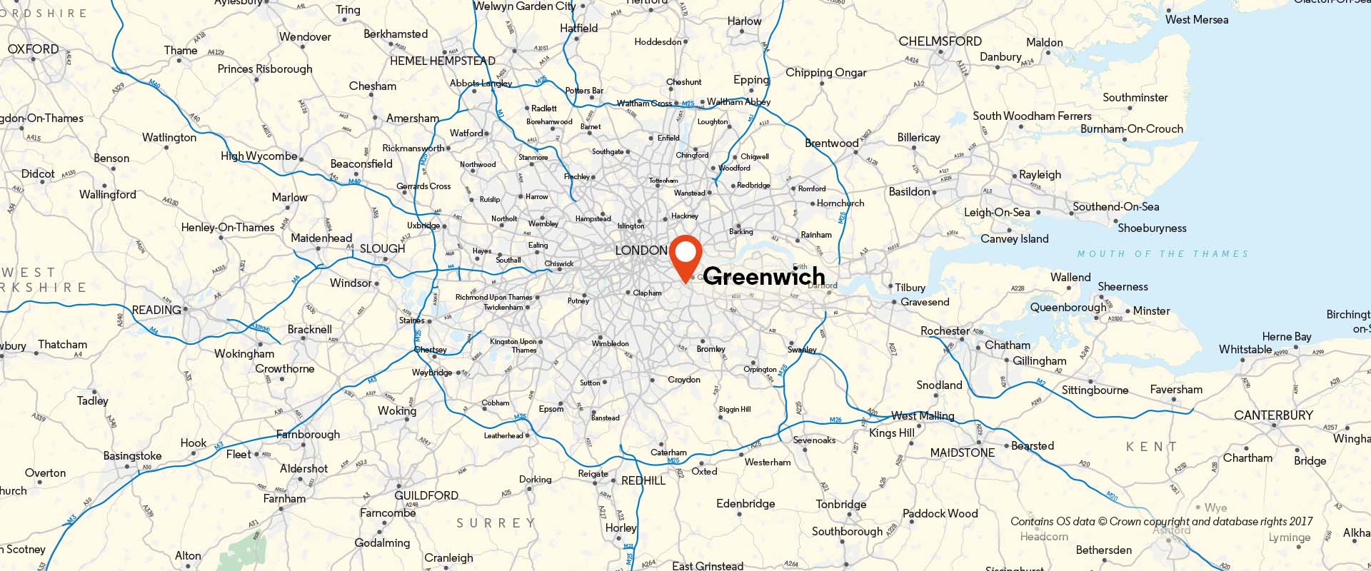 Greenwich CoM location