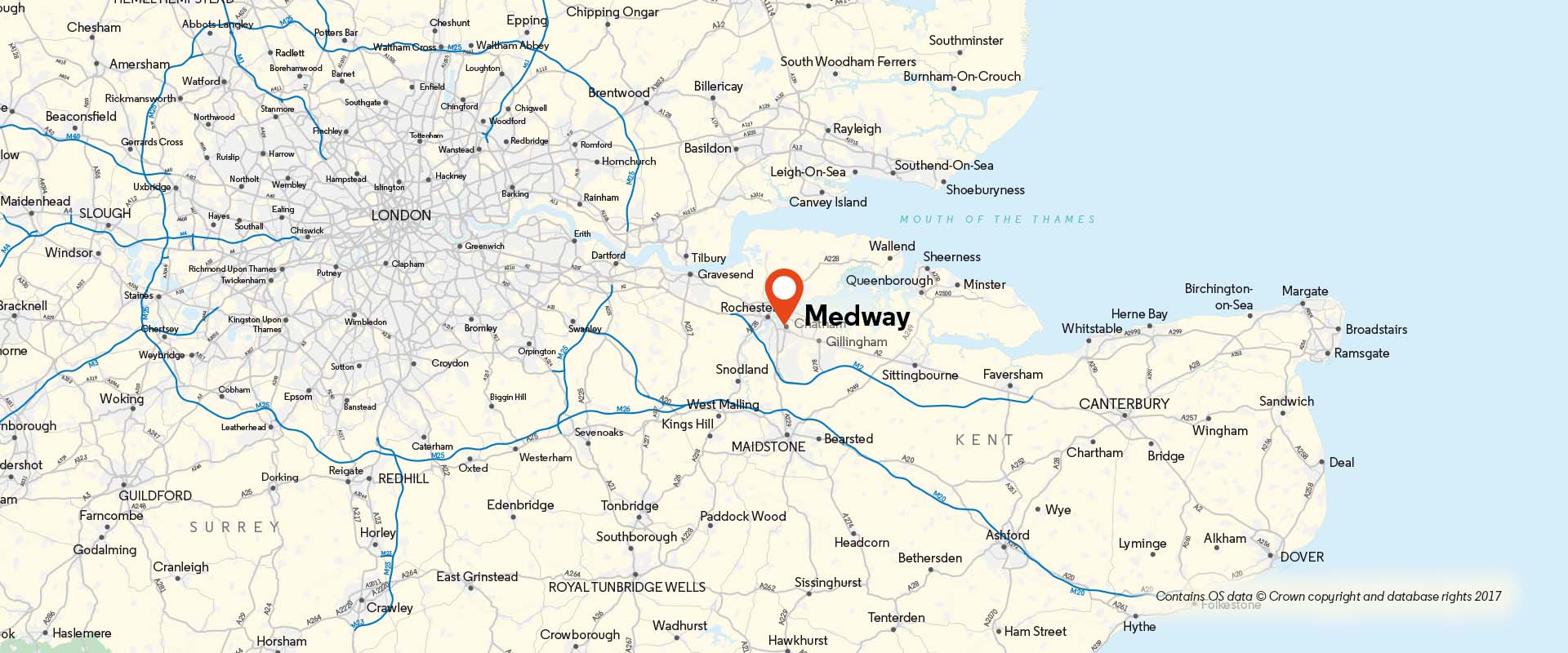 Medway CoM location