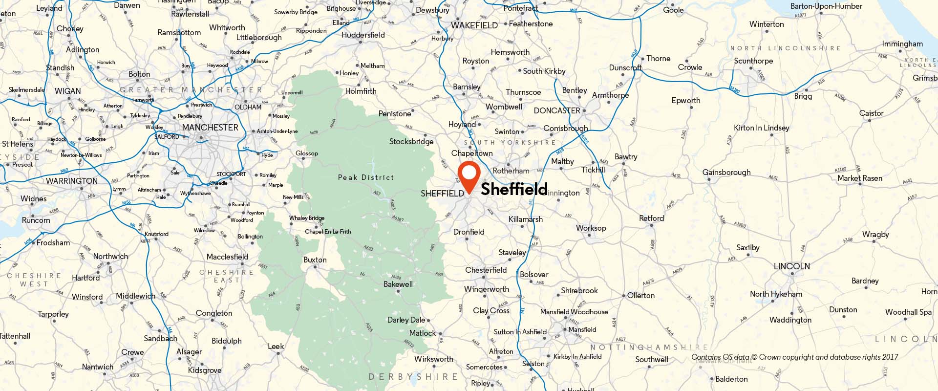 Sheffield CoM location
