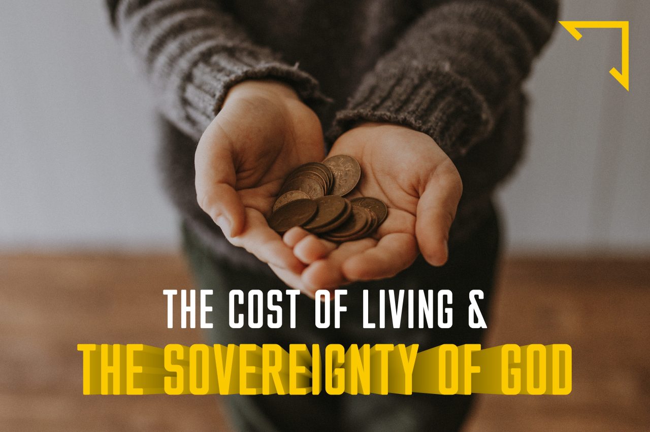 The Cost of Living & The Sovereignty of God - hands holding out a few pennies
